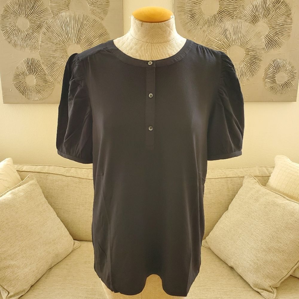 Style & Co Puff-Sleeve Top sz Lg - Picture 3 of 11